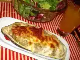 Receita Beringela recheada com atum