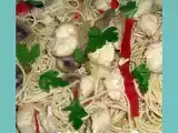 Receita Frango com massa chinesa