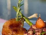 Receita Confit de pato com risoto malbec
