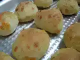 Receita Pão de queijo com queijo prato e parmesão