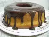 Receita Bolo de fubá com cobertura de chocolate
