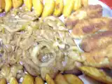 Receita Bifes de atum em cebolada