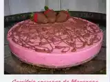 Receita Semifrio cremoso de morangos