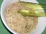 Receita Spaghetti al tonno e acciughe - esparguete com atum e anchovas