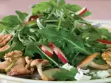 Receita Salada de cogumelos, maça e queijo cabra