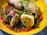 Receita Lula recheada (calamari ripieni)