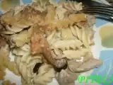 Receita Espirais com carne e natas