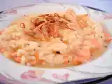 Receita Risoto de salmão com alho-poró