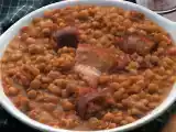 Receita Lentilhas com chouriço e toucinho