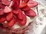 Receita Bolo merengue de morangos