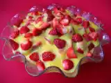 Receita Morangos com creme custard