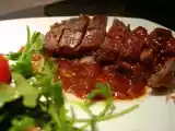 Receita Magret de pato com molho de framboesa