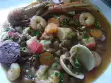 Receita Feijoada de marisco.