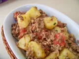 Receita Carne moída com batatas