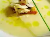 Receita Creme de couve flor e bacalhau lascado