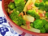 Receita Brócolis com bacon - dia verde