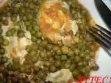 Receita Ervilhas guisadas com ovos escalfados