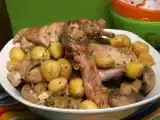 Receita Coelho com castanhas e cogumelos
