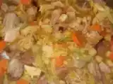 Receita Carne guizada com grão e couve lombarda