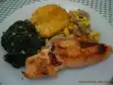 Receita Salmão grelhado com abacaxi caramelizado