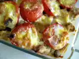 Receita Pudim salgado de pão e tomate