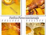 Receita Perú no forno com laranja