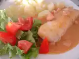Receita Medalhões de pescada com creme de marisco