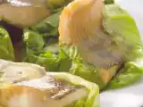 Receita Filetes de perca em cesto de alface com molho de feta e limão