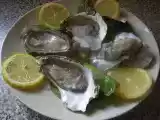 Receita Ostras ao natural.