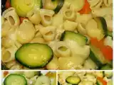 Receita Búzios (massa) com courgette e cenoura