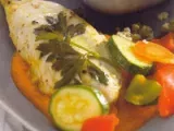 Receita Frango marinado com legumes de verão