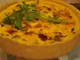 Receita Quiche de tomate seco e manjericão