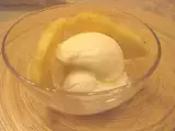 Receita Gelado de nata com calda de ananás