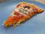 Receita Pizza de tomate seco, fiambre e bacon