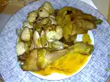Receita Frango com amêijoas