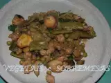 Receita Soja estufada com legumes
