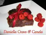 Receita Brownie de framboesa