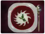 Receita Sopa de beterraba com iogurte