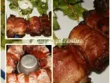 Receita Espetadas de carne envoltas em bacon