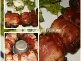 Receita Espetadas de carne envoltas em bacon