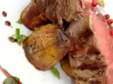 Receita Bife do vazio com banana assada