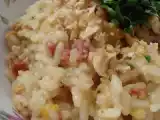 Receita Risoto de damasco, linguiça e castanha de caju