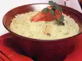 Receita Risotto de camarão com coentros