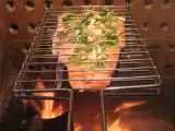 Receita Salmão com ervas na brasa