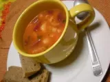 Receita Sopa vermelha de legumes