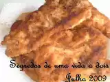 Receita Bifes de peru panados
