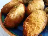 Receita Peixinhos da horta e pastéis de bacalhau