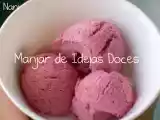Receita Gelado de morango