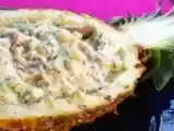 Receita Salada de frango com iogurte no abacaxi