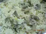 Receita Arroz de cogumelos e alho francês